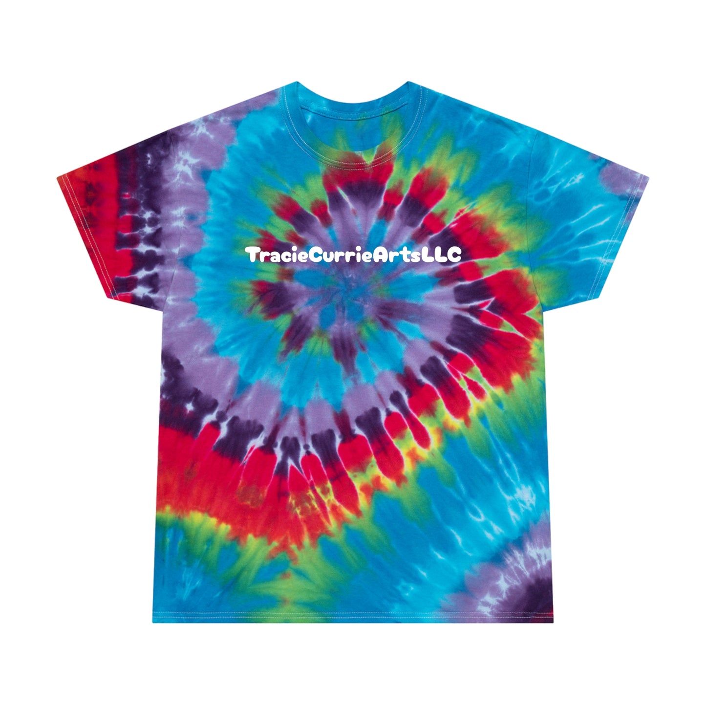 "TracieCurrieArtsLLC" Tie-Dye Tee, Spiral