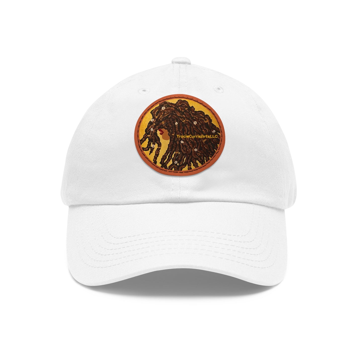 "Saffron" Dad Hat with Leather Patch